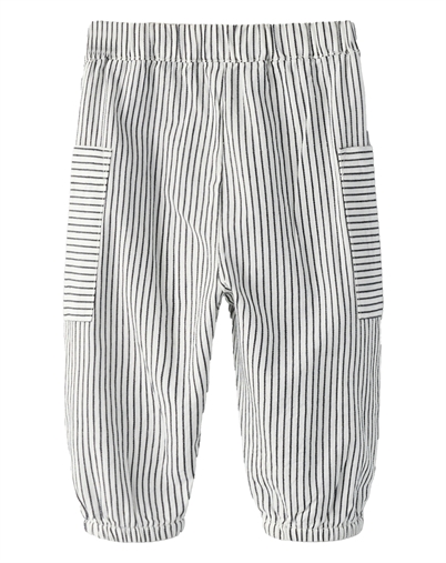 Name It - NBMFar Bukser - Cloud Dancer/ Navy Blaze